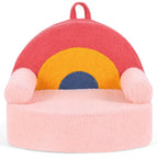 Kids Single SofaCouch with Soft Fleece Fabric Cover
