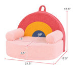 Kids Single SofaCouch with Soft Fleece Fabric Cover