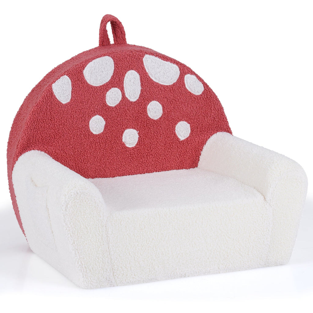 Kids Single SofaCouch with Soft Fleece Fabric Cover