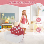 Kids Single SofaCouch with Soft Fleece Fabric Cover