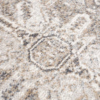 Blue Brown Hera Washable area rug