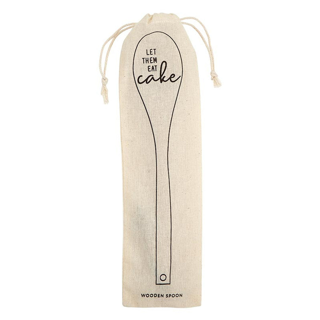 Let Them Eat Cake Cooking Spoon  in Muslin Gift Bag