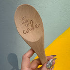 Let Them Eat Cake Cooking Spoon  in Muslin Gift Bag
