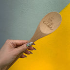 Let Them Eat Cake Cooking Spoon  in Muslin Gift Bag