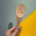 Let Them Eat Cake Cooking Spoon  in Muslin Gift Bag