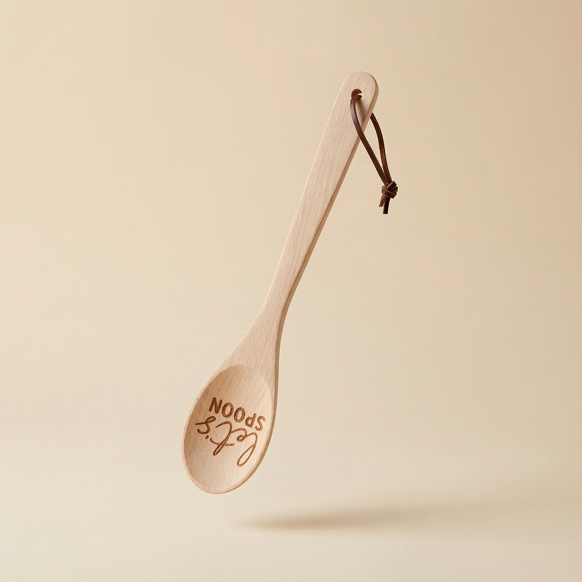 Let's Spoon Wooden Cooking Spoon in Canvas Gift Bag