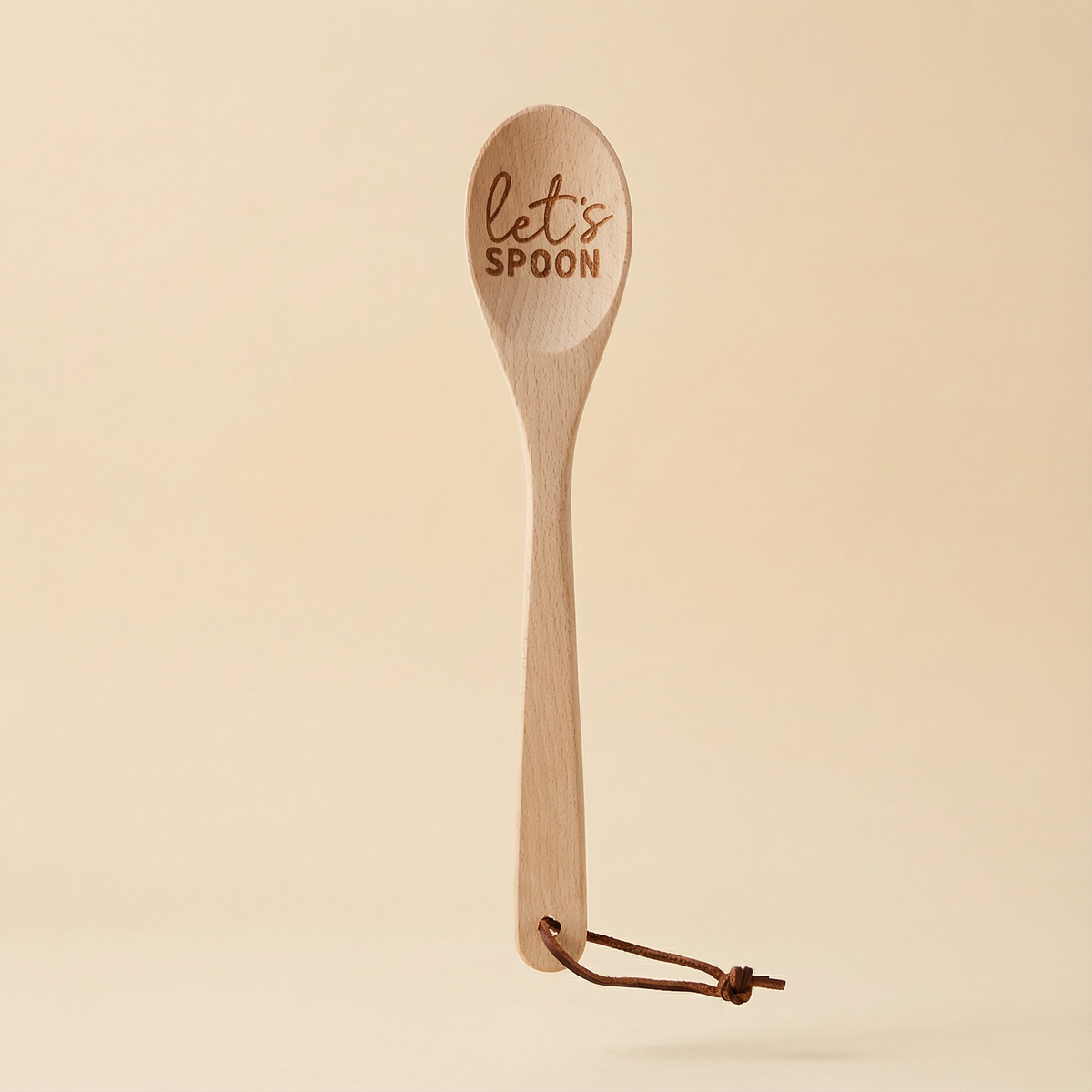Let's Spoon Wooden Cooking Spoon in Canvas Gift Bag