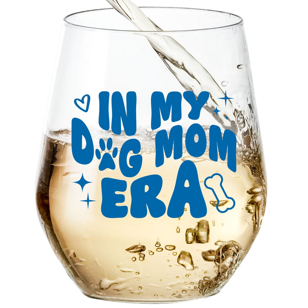 In My Dog Mom Era 15 oz. Wine Glass