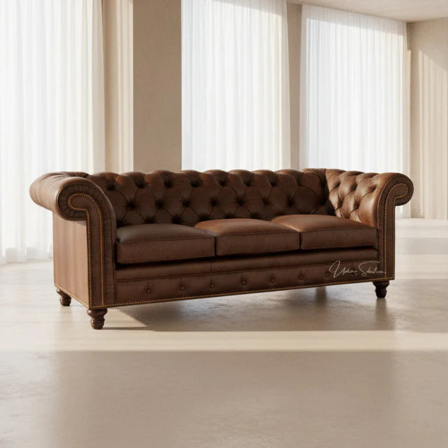 New Freedom Custom Leather Couch