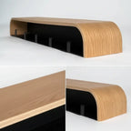 Nordic wall shelf organizer with Hooks Entryway Coat & Key Organizer