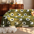 Cat Proof Fleece Sheep XL Couch Cover & Sleeper Slipcover for Scratch Protection
