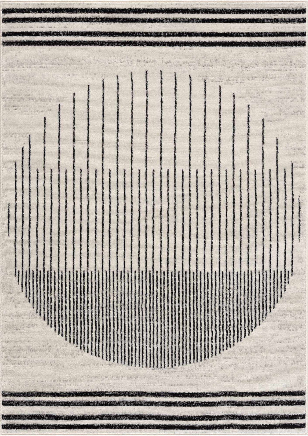 Angus Abstract Black and White Area Rug