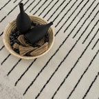 Angus Abstract Black and White Area Rug