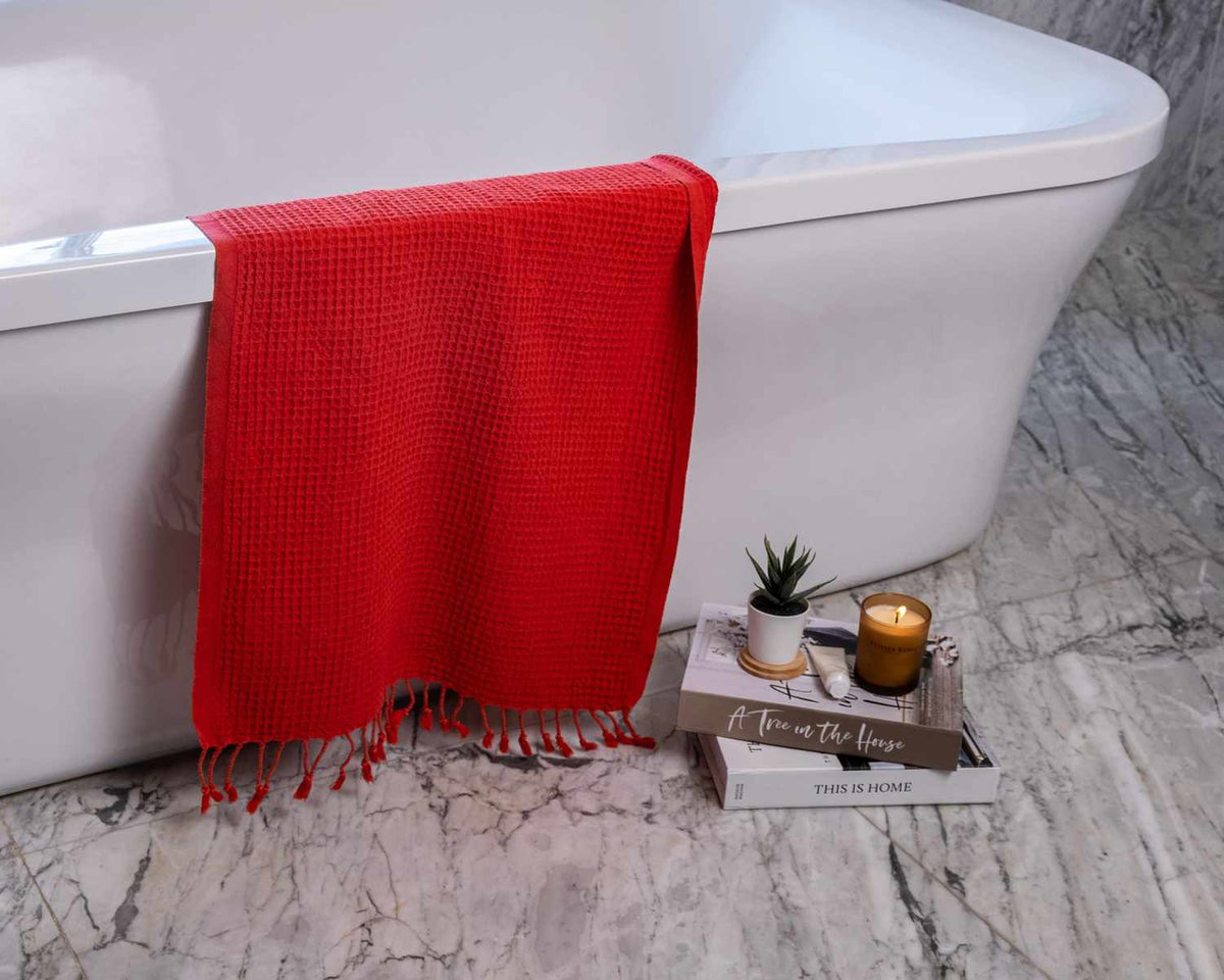 Waffle Turkish Cotton Towel or Towel Set