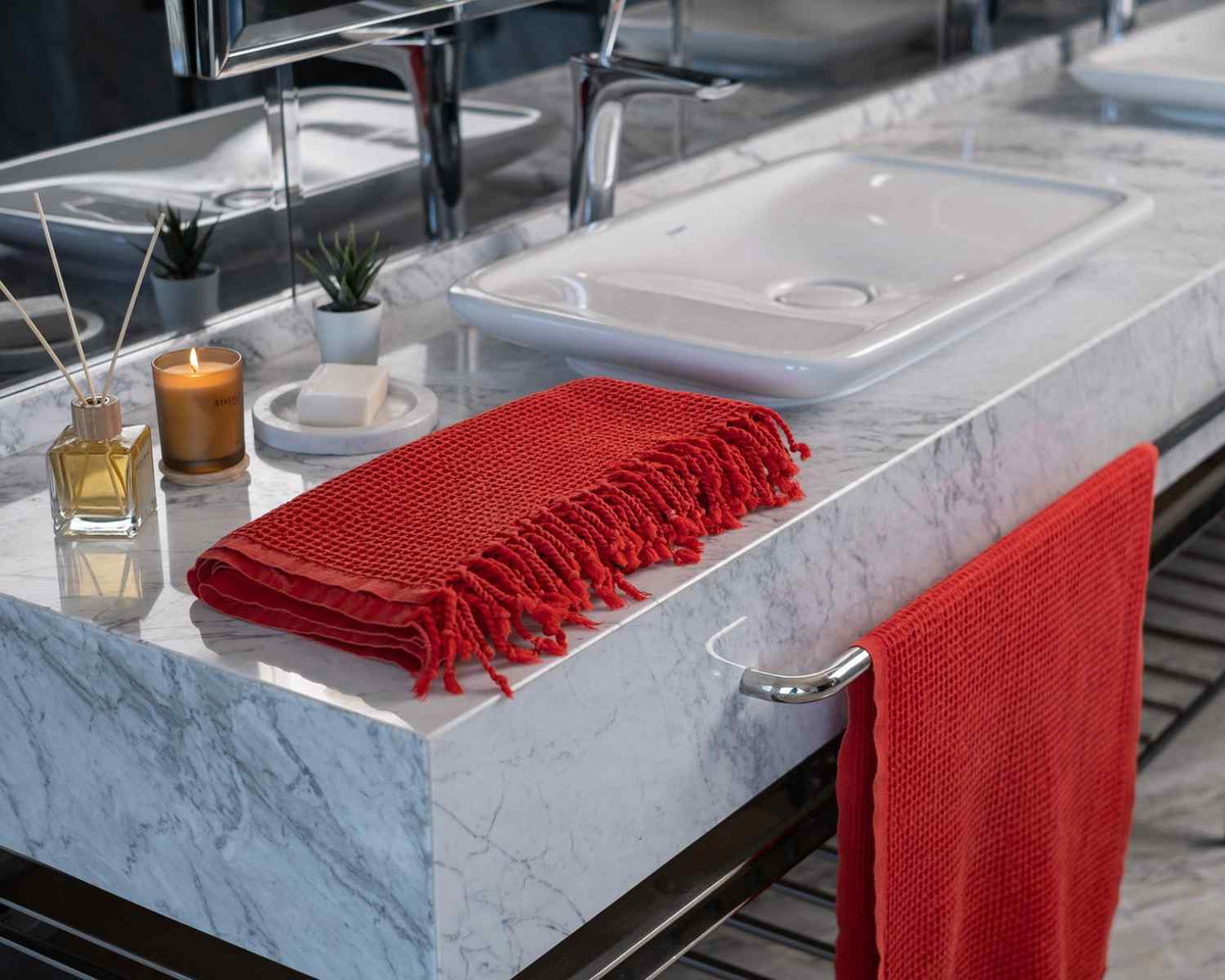 Waffle Turkish Cotton Towel or Towel Set