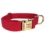 Boop Town Soft Cotton Dog Collar Quick Release Metal Buckle