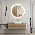 Round LED Mirror Bathroom Vanity Mirror With Dimmable Lights Various Sizes