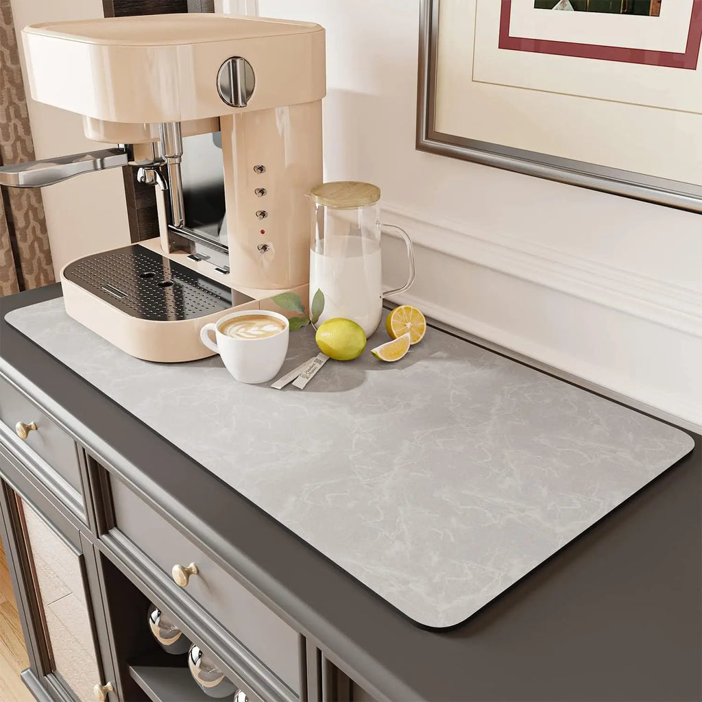Absorbent Dish Drying & Coffee Station Mat, Various Colors, Sizes
