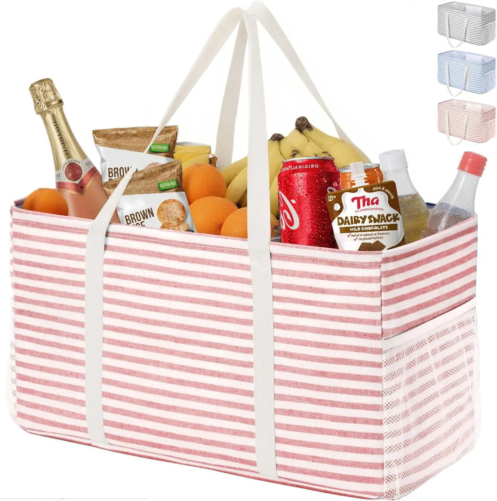 Extra-Large Reusable Grocery Bag With Metal Frame