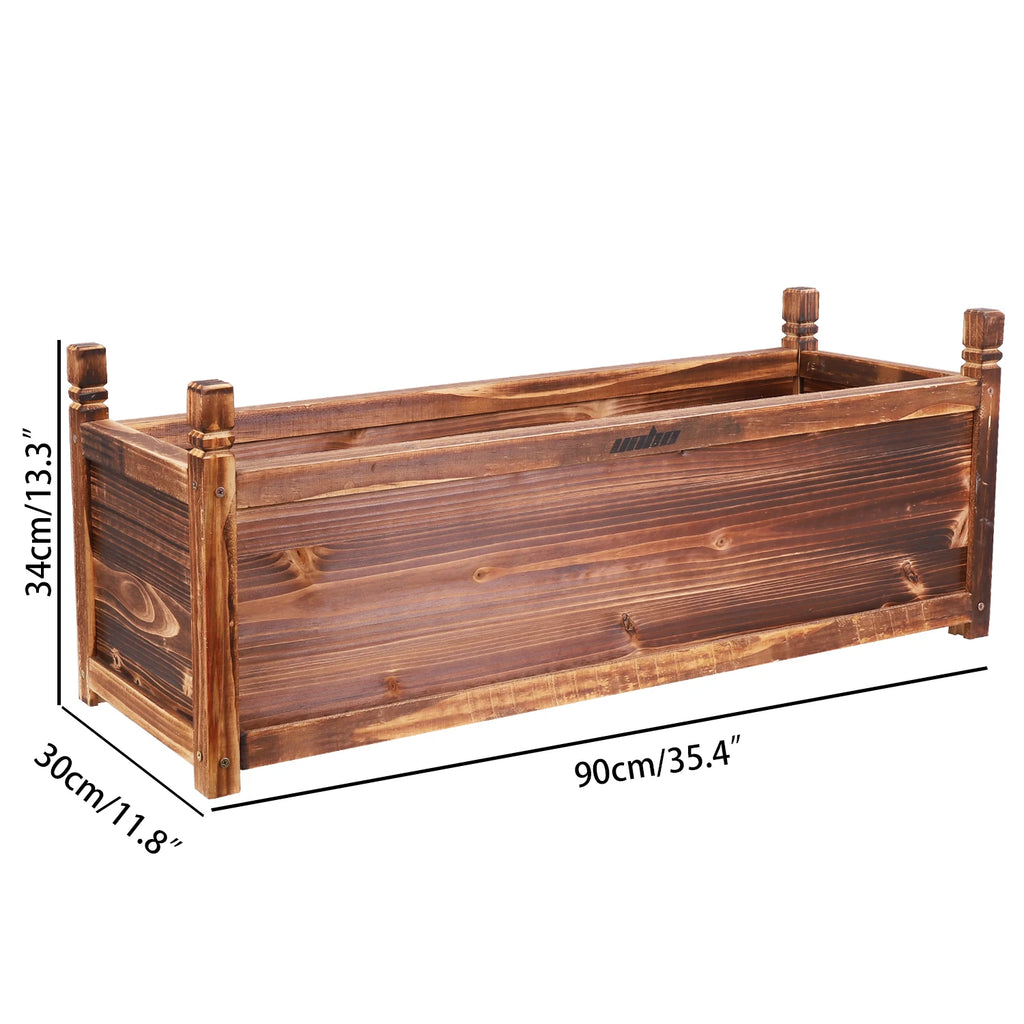 Wooden Raised Flower Bed  Vegetable Planter