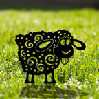 HelloYoung Add a Touch of Whimsy to Your Garden with this Metal Sheep Yard Art Silhouette Wall Art Home Decoration
