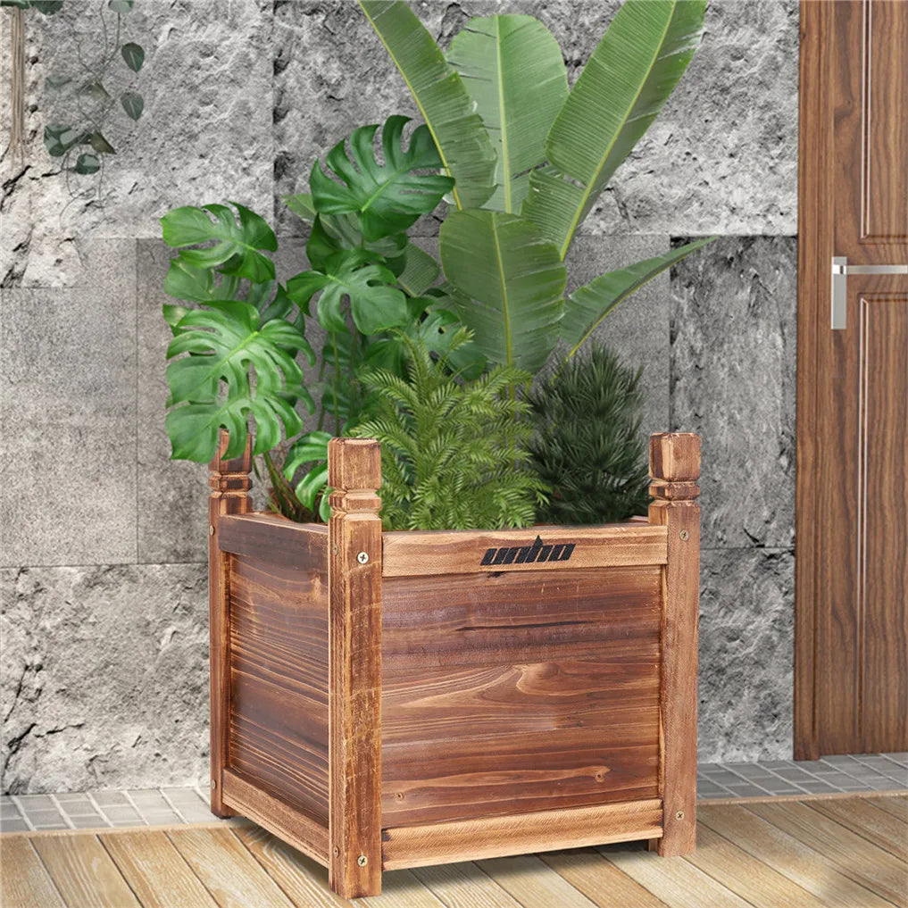 Wooden Raised Flower Bed  Vegetable Planter