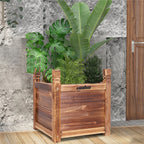 Wooden Raised Flower Bed  Vegetable Planter