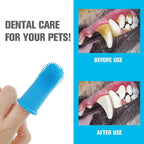 Soft Pet Finger Toothbrush | Dog Teeth Cleaning Breath Care Nontoxic Silicone