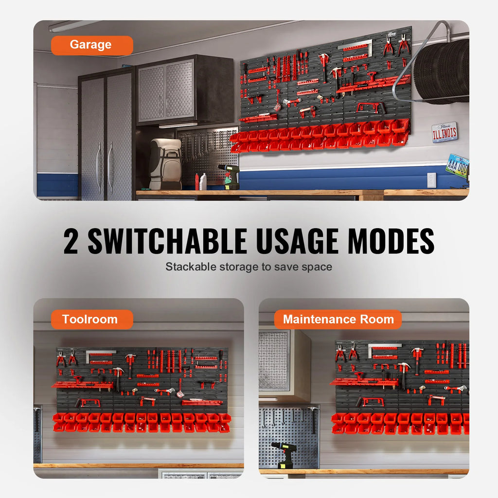 Wall Mounted Storage Bins, Rack Organizer