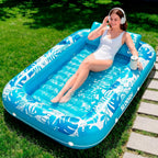 4-in-1 Inflatable Tanning Pool  70" x 46" With Pillow