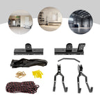 Garage/Home-Gym Bike Storage Pulley System