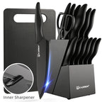 16 Pcs Carbon Steel Kitchen Knife Set