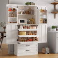 6 Door Pantry Storage Cabinet with Shelves, 71"
