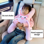 Car Neck Pillow with Seat Belt Safety Sleep Kids Aid Prevent Leaning Headrest Back Seat Sleeping Comfort Long Distance Travel