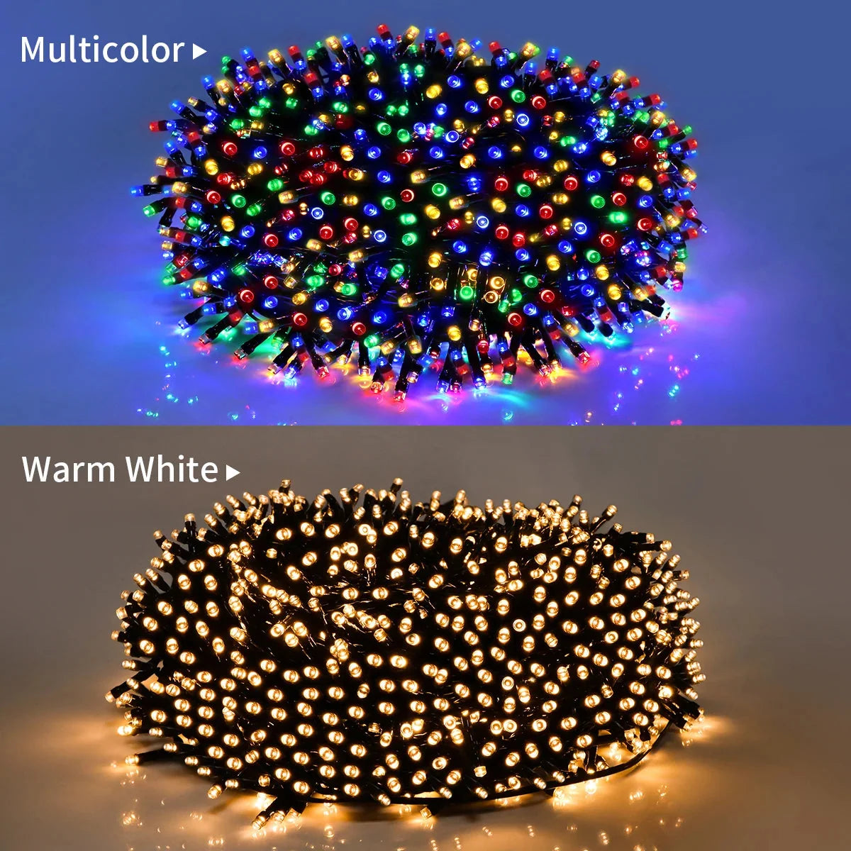 100M Long, 1000 LEDs Waterproof Solar Panel String Light