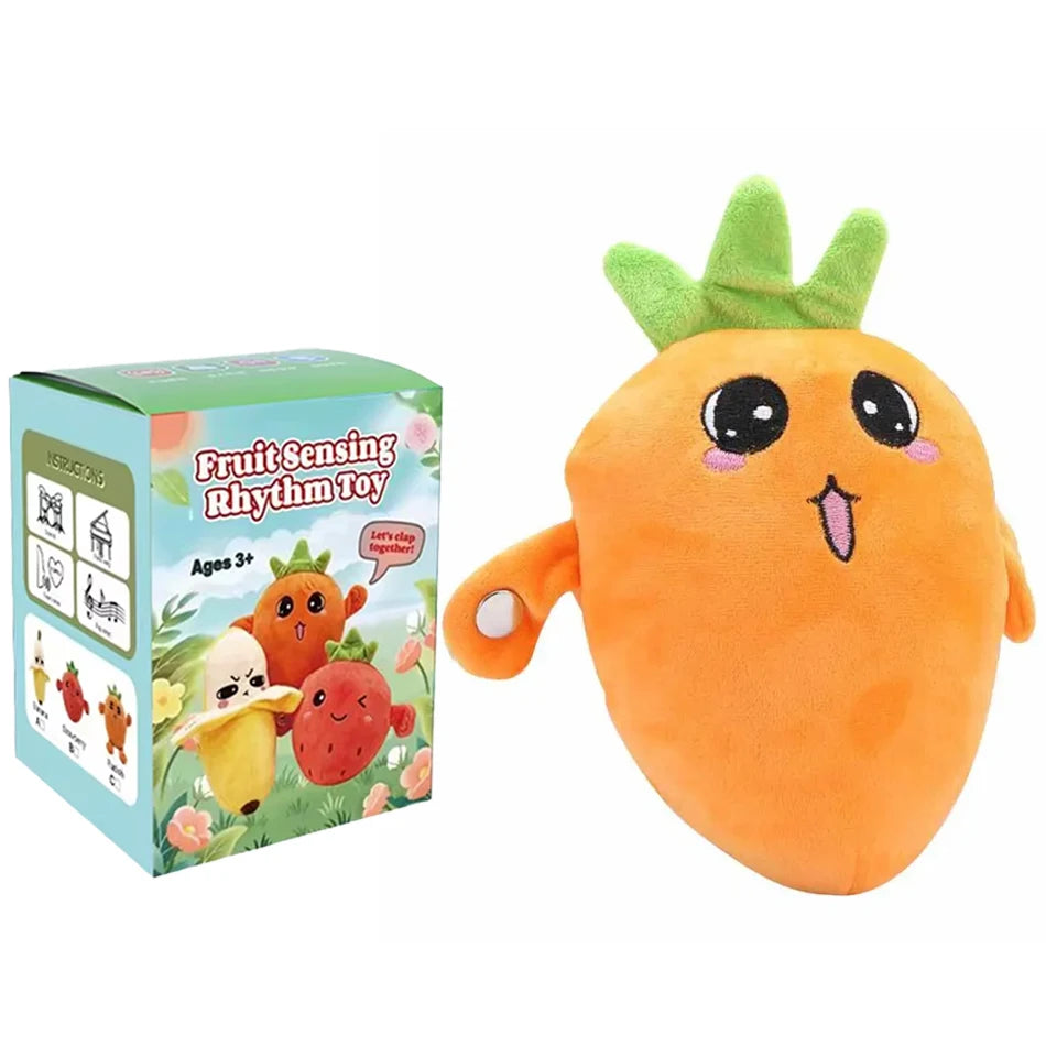 Interactive Plush Musical Fruit Induction Toy