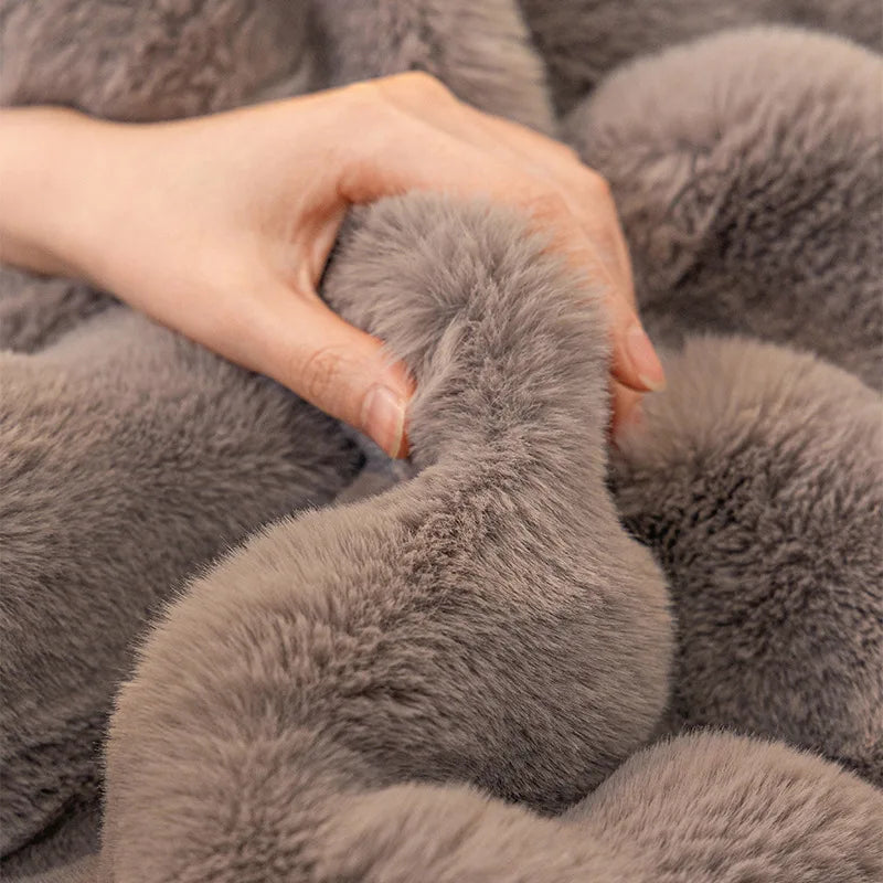 Faux Fur VelvetTouch Couch Cover Cat & Dog Proof Modern & Stylish