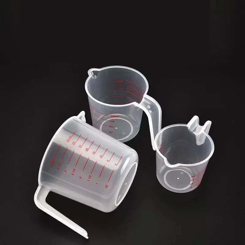 3pcs Plastic Liquid Measuring Cups Set | 250/500/1000ml