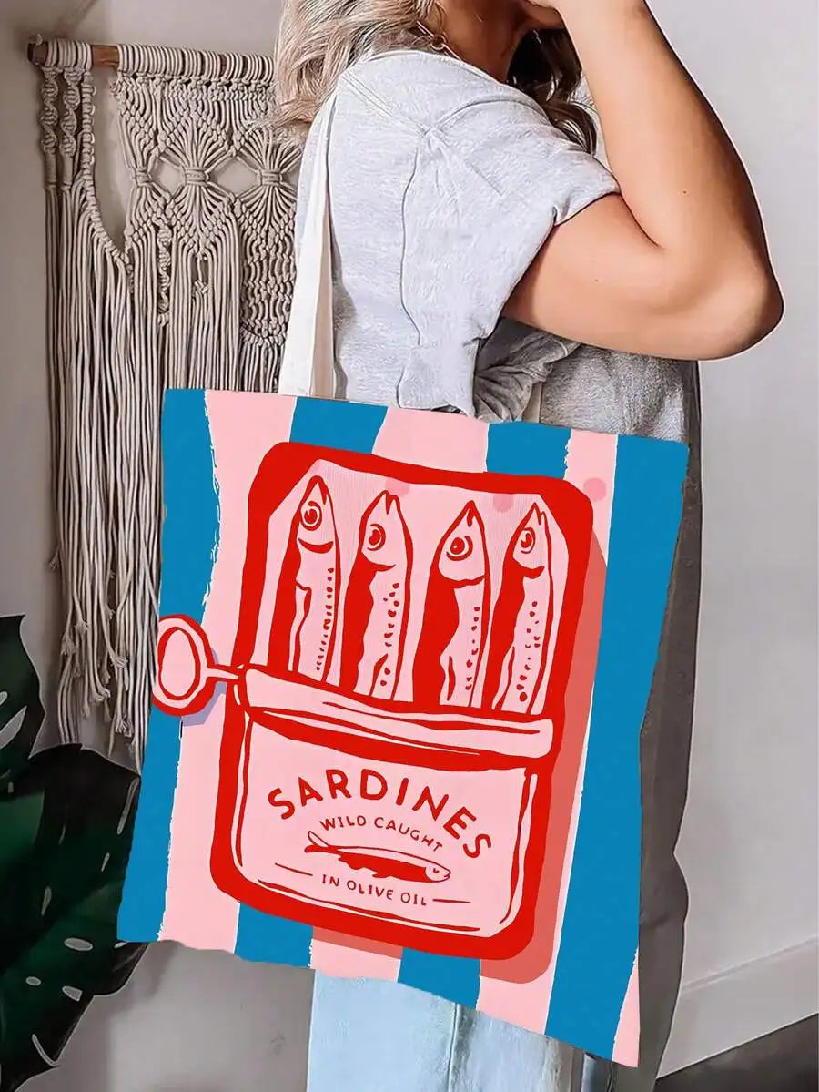 Reusable Tote Bag And Cosmetic Pouch Set