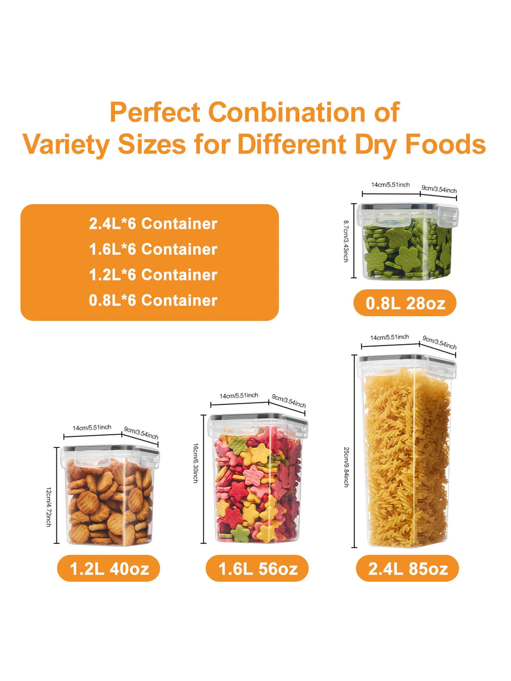 48pc Food Storage Containers With Lids & Labels