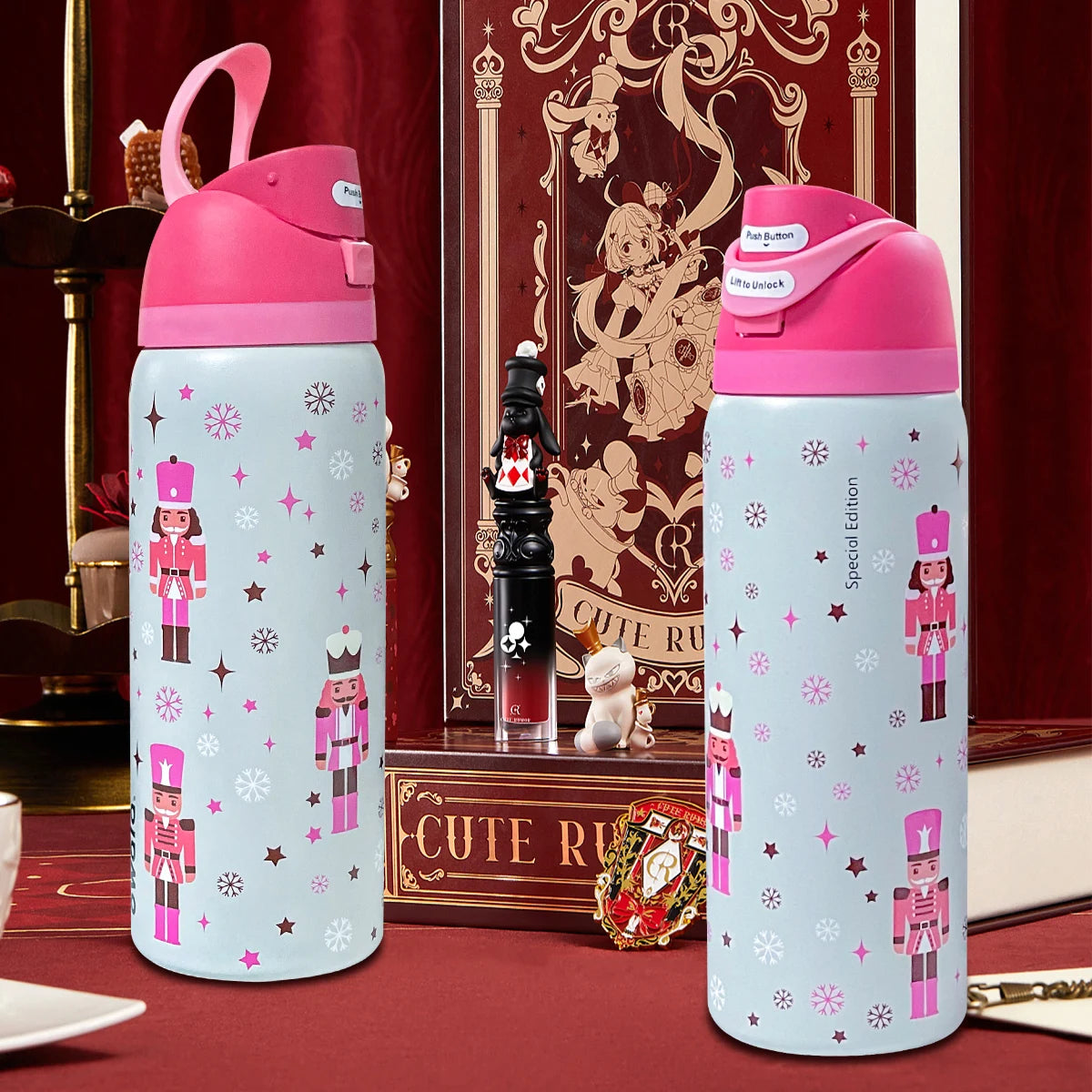 Special Edition Nutcracker Bottle, Owala Inspired Style