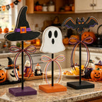 Halloween Wooden Tabletop Decor, 3PC Set
