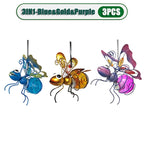 5PCS Solar-Powered Hanging Metal Ladybug Light  Garden Decor  Lady Sculpture with Bouncy Springs Summer Outdoor Art Decorations