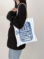 Reusable Tote Bag And Cosmetic Pouch Set