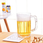 500ML Transparent Beer Mug | Unbreakable Plastic Cup for Drinks