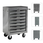 7 Drawer Rolling Tool Box Heavy-Duty Steel