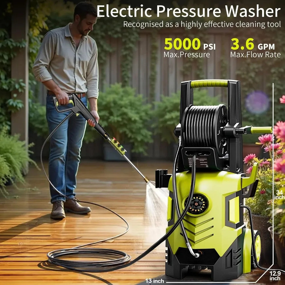 5000PSI Pressure Washer, 8-Level Touch Screen