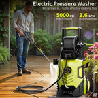 5000PSI Pressure Washer, 8-Level Touch Screen