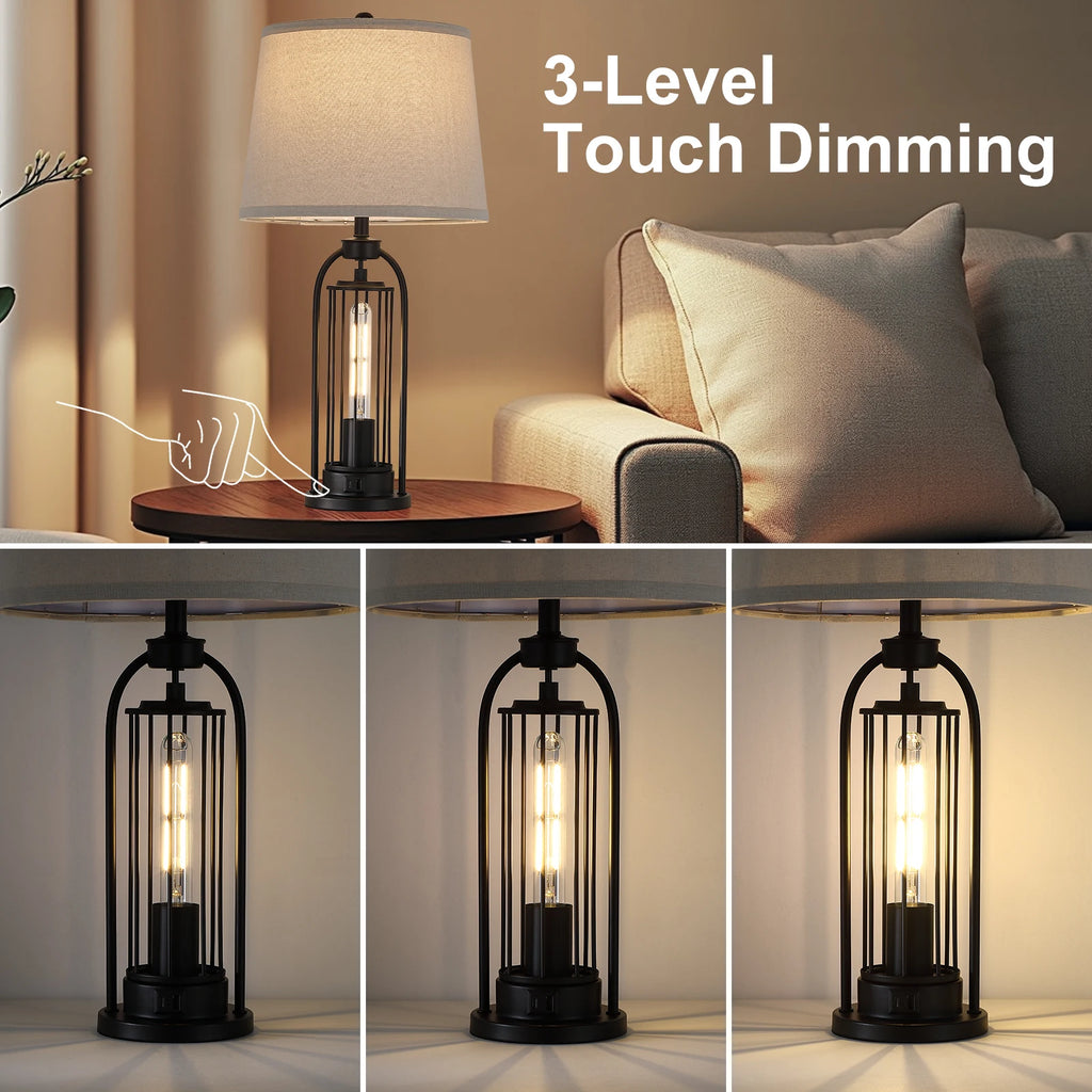 26 inch  Modern Dual LED European Table Lamp