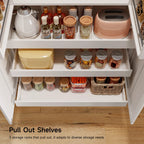 6 Door Pantry Storage Cabinet with Shelves, 71"